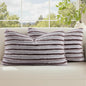decorUhome Fall Faux Fur Throw Pillow Covers 12x20 Set of 2 Brown White | by decorUhome