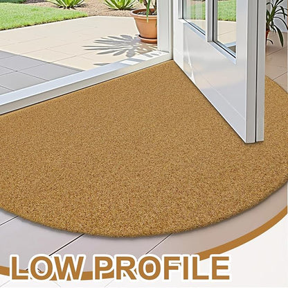 OLANLY Half Circle Front Door Mat, Low Profile Doormat, Stain and Fade Resistant - Image 3