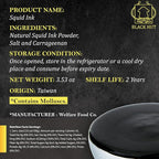 (5g x 20 Pack) Black Hut Squid Ink, Food Coloring Tinta Calamari for Rice Noodles Pasta Spaghetti Risotto, Cuttlefish Ink for Baking mix, Halal Certificate, Contains Molluscs, 3.53 oz / 100 g