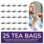 BREWIX, Earl Grey with Lavender Tea, Picnic in Paris Black Tea (25 Pyramid Tea Bags) | Black Tea with Bergamot, Lavender and Vanilla Notes | Gourmet Tea