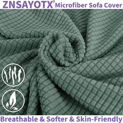 ZNSAYOTX Stretch Oversized Couch Cover Universal Sofa Covers - Image 2