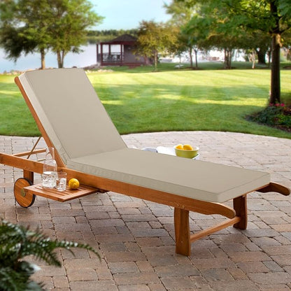 Chaise Lounge Cushion for Outdoor Furniture, Waterproof Fade and Tear Resistant - Image 8