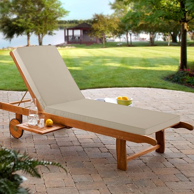 Chaise Lounge Cushion for Outdoor Furniture, Waterproof Fade and Tear Resistant - Image 7