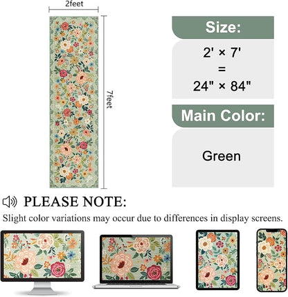 DUKINO 2x7 Runner Rug for Hallway, Washable Runner Rug Non Slip, Soft Indoor - Image 2