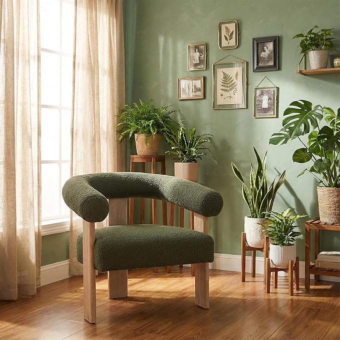 VKNOW Accent Chair Living Room Chair, Modern Upholstered Arm Chair - Image 7