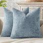 MIULEE Decorative Couch Throw Pillow Covers 18x18 Inch Light Blue 2 Pack | by MIULEE