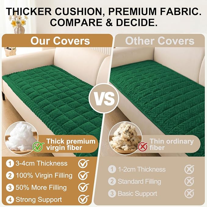 Smiry Couch Cover for Dogs, Non Slip Fuzzy Pet Sofa Arm Covers Washable | Sofa - Image 5