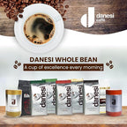 Danesi Caffe Italian Whole Coffee Beans - Espresso Coffee Beans and Medium Roast Whole Bean - Perfect for Espresso Machines, French Press, and Home Brewing - Emerald (2.2 lb)