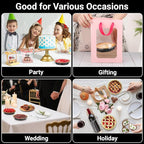 EUSOAR Baking Pans with Lids, 100pcs 10oz/275ml Creme Brulee Disposable Ramekins Cake Storage Container, Round Aluminum Cake Cups Cupcakes Liners Bread Pudding Holders for Wedding Birthday Party