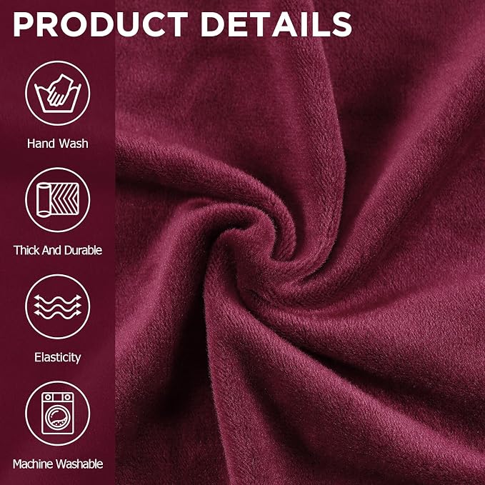 Peryiter 2 Pcs Sofa Covers Couch and Loveseat Covers Set Stretch Sofa Slipcover - Image 4