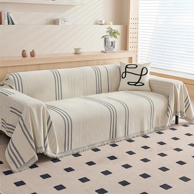 DREAMINGO Couch Cover Reversible Chenille Loveseat Sofa Covers by DREAMINGO
