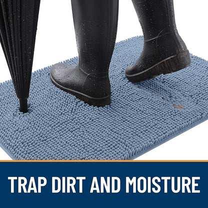 OLANLY Dog Door Mat for Muddy Paws 59x32, Super Absorbent Chenille Mud Mat | - Image 2