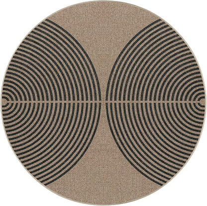 Lahome Modern Rainbow Small Round Rug, 3ft Washable Circle Rug - Image 7
