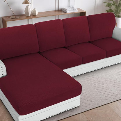 H.VERSAILTEX Sectional Couch Covers 8 Pieces Stretch Sofa Covers by HVERSAILTEX