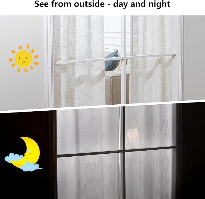 MYSKY HOME Linen Sliding Glass Door Curtains - Image 5