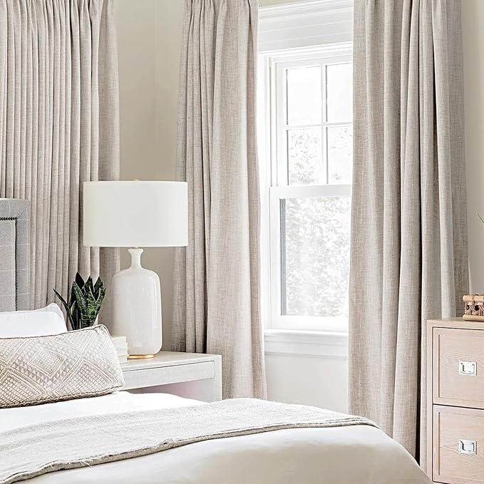 MIULEE 100% Blackout Linen Curtains - Image 4