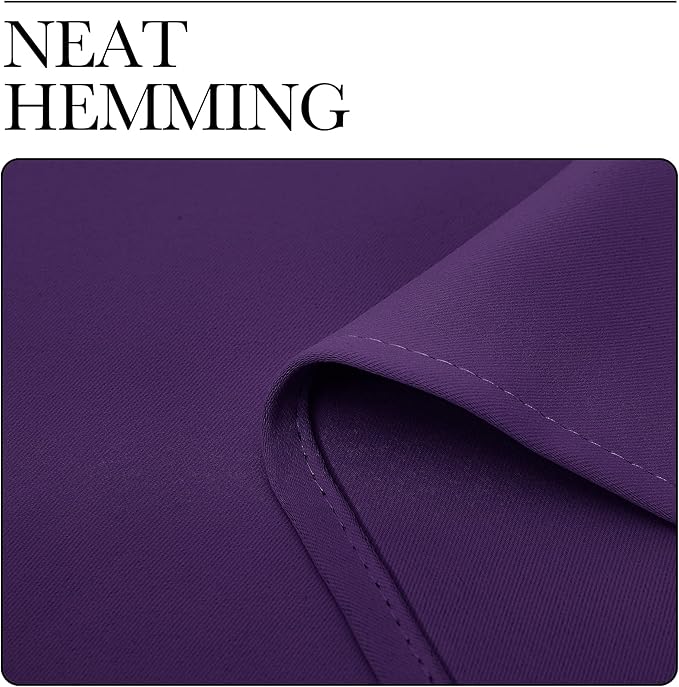 NICETOWN Purple Blackout Curtains 96 inches Long, Niose Reducing and Thermal - Image 8