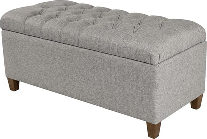 Homepop Home Decor Tufted Ainsley Button Storage Ottoman Bench - Image 8