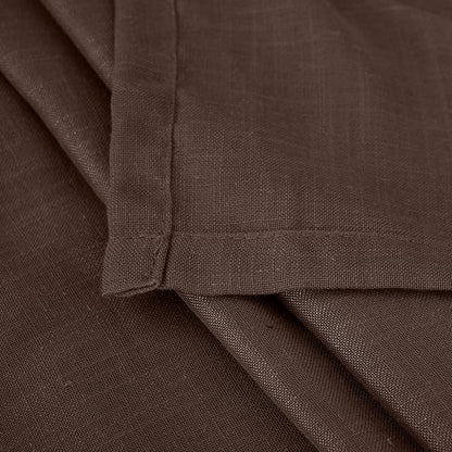 BGment Brown Linen Curtains 45 Inch Length - Image 7