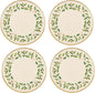 Lenox 897080 Holiday Dinnerware Dinner Plates, Set of 4, Red & Green, Christmas, Hosting