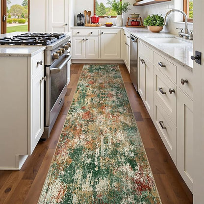 RELEANY Washable Runner 2'x10' Abstract Area Rug - Image 2