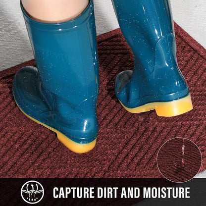 Durable Front Door Mat, Absorbent Muddy Dirt Resist Welcome Door Mats Outdoor - Image 3