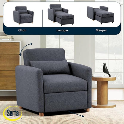 Serta® Corwin 36" Convertible Accent Chair, Dreamcoil® Comfort, FingerGuard® - Image 7