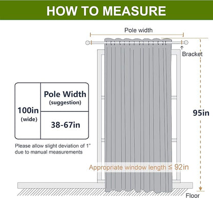 NICETOWN Blackout Curtain for Sliding Glass Door - Image 8