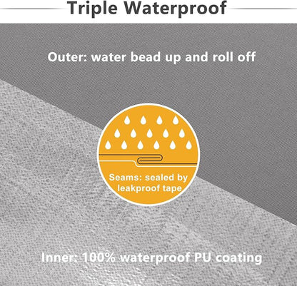 Favoyard Patio Chair Cushions 22 x 22 x 3 Inch Waterproof Outdoor Seat Cushions - Image 4