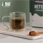 J MAC BOTANICALS Organic Nettle Leaf Herbal Tea (4 oz, 50+ Cups) Certified USDA Organic, Dried stinging nettle tea, 1 Pound Bulk Bag, Urtica dioica
