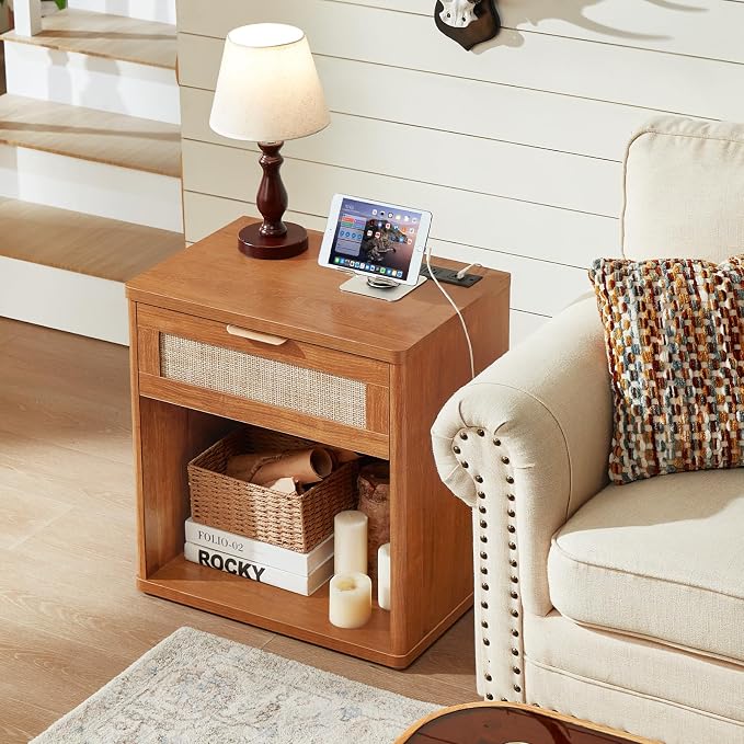 LEYAOYAO Rattan Nightstand - Image 7