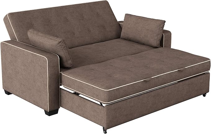 Serta Ainsley 72.6" Convertible Sleeper Sofa, Queen Size, Dreamcoil Comfort - Image 11