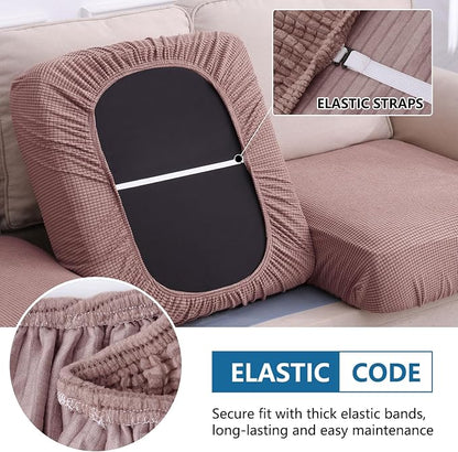 Waterproof Sectional Couch Covers, Non Slip Sofa Cushion Covers | L Shape - Image 4