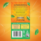 Twinings Decaffeinated Green Tea Individually Wrapped Bags, 20 Count (Pack of 1), Smooth Flavour, Enticing Aroma, Enjoy Hot or Iced, 20 Teabags