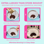 Katy’s Extra Large Coffee Filters | 1.5 to 3 Gallon Premium Commercial Coffee & Tea Filters for Restaurants, Cafés & More | 12.5” x 4.5” Inch Size | No Overflow, No Tearing | 250-Count Bulk Pack
