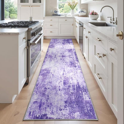 RELEANY Washable Runner 2'x6' Abstract Area Rug by RELEANY