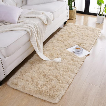 Chicrug Soft Runner Rug for Bedroom Living Room Plush Fluffy Rug 2x10 | Shag - Image 5