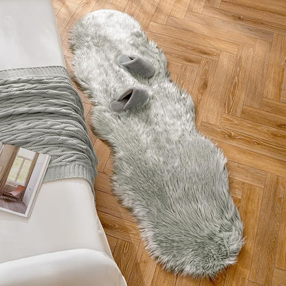 MIULEE Fluffy Area Rug 2x6 ft Faux Fur Sheepskin Rug - Image 3