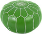 Marrakesh Gallery Genuine Leather Round Pouf Unstuffed by MarrakeshGallery