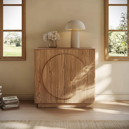 BELLEZE Mid Century Modern Arched Sideboard by BELLEZE