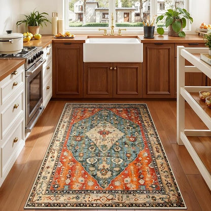 SERISSA 3x4 Washable Non Slip Boho Area Rug - Image 2