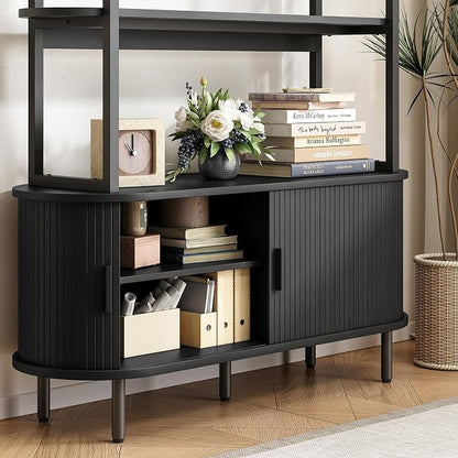 ONBRILL 71" Tall Bookshelf, 4-Tier Book Shelf - Image 5