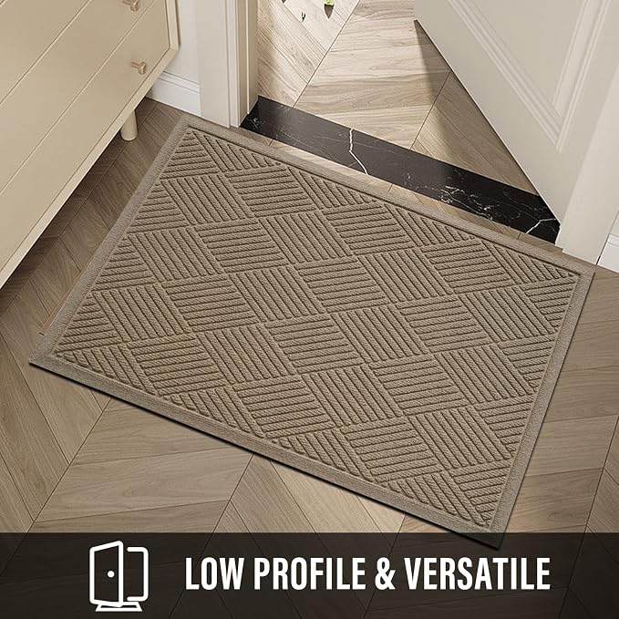 Sturdy Front Door Mat, Absorbent Muddy Dirt Resist Welcome Door Mats Outdoor - Image 5