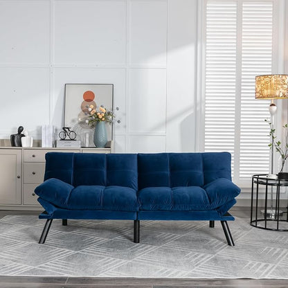 GDFStudio Hayezc Loveseat Sofa, Convertible Sofa Bed, 2-in-1 Folding Modern - Image 3
