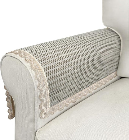 Couch Arm Covers, Couch Covers, Non-Slip Lace Armrest Covers, Headrest/Backrest by Becoolifer