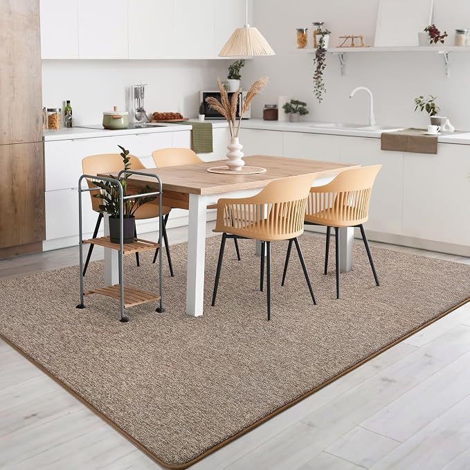2x10 Runner Rug for Hallway, Long Runner Rugs Non Slip, Matte Brown | Soft - Image 6