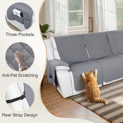 HDCAXKJ 100% Waterproof Reclining Sectional Couch Covers L Shape Recliner Sofa - Image 5