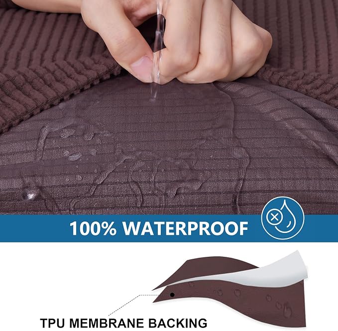 Waterproof Sectional Couch Covers, Non Slip Sofa Cushion Covers | L Shape - Image 3