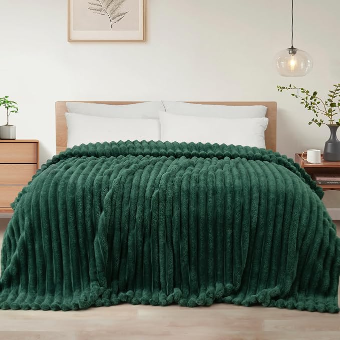 Exclusivo Mezcla Striped Queen Size Fleece Blanket by ExclusivoMezcla