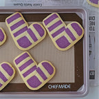 CHEFMADE 13-Inch Silicone Baking Mat with Measurements, Non-stick Heat Resistant Rolling Dough Mat, for Pastry,Pizza, Fondant and Pie Crust Making 8.6" x 12.6" (Brown)